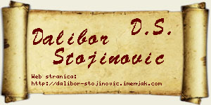Dalibor Stojinović vizit kartica